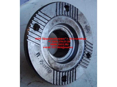 Фланец проходного вала D-165, 4 отв., с насечками, низкий, мелкий шлиц H HOWO (ХОВО) RHAZ9114320205 фото 1 Череповец