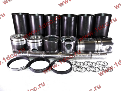 Поршневая группа WD615.47 371л.с. (6 гильз, 6 поршней (0011), 6 пальцев,комплект колец) H2 BOWEI HOWO (ХОВО)  фото 1 Череповец