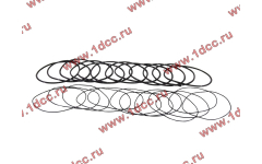 Кольцо уплотнительное гильзы цилиндра (комплект 12 тонких и 12 толстых) двигатель TD226B6G фото Череповец