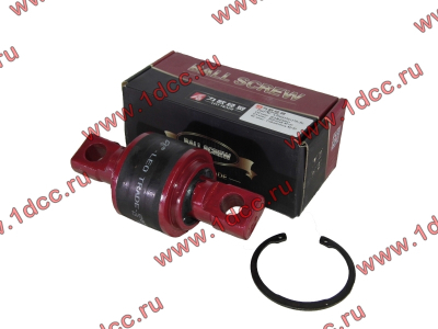 Сайлентблок реактивной штанги 85х57х152 со стопорным кольцом H (AZ9631523177-JX) КАЧЕСТВО HOWO (ХОВО) LEO700012A фото 1 Череповец