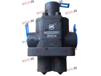 Клапан управления КПП (2 штока+3 отв. под трубки) H3 HOWO (ХОВО) WG2203250001 фото 1 Череповец